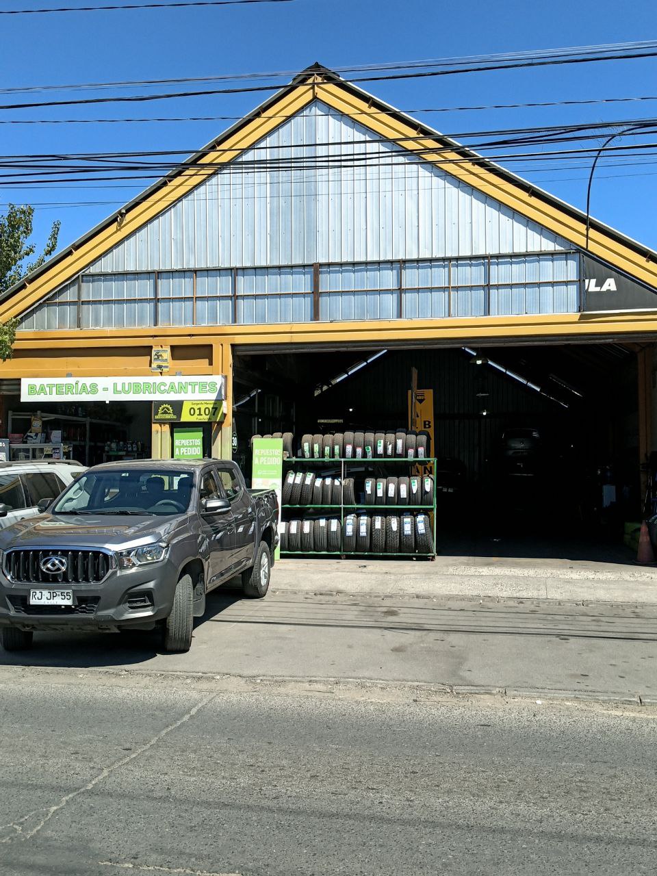 Vista general del taller mecánico