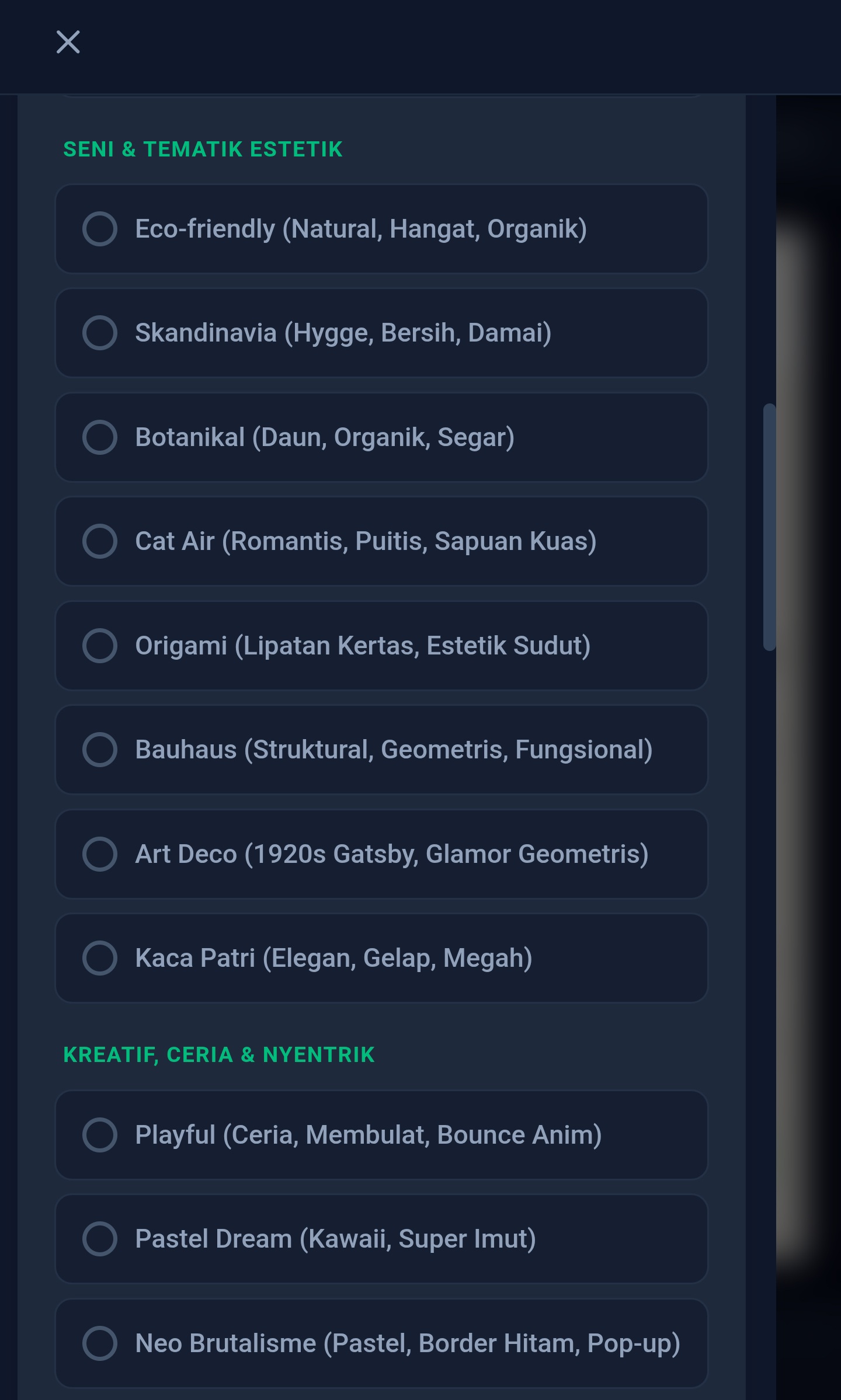 Seni & Tematik