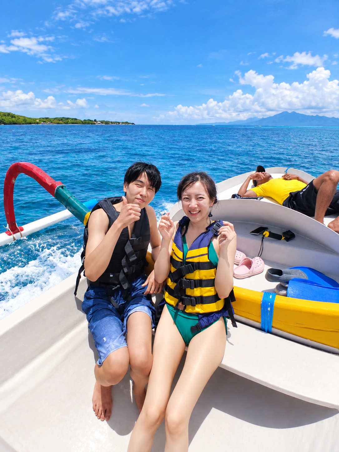スピードボートでの海の旅