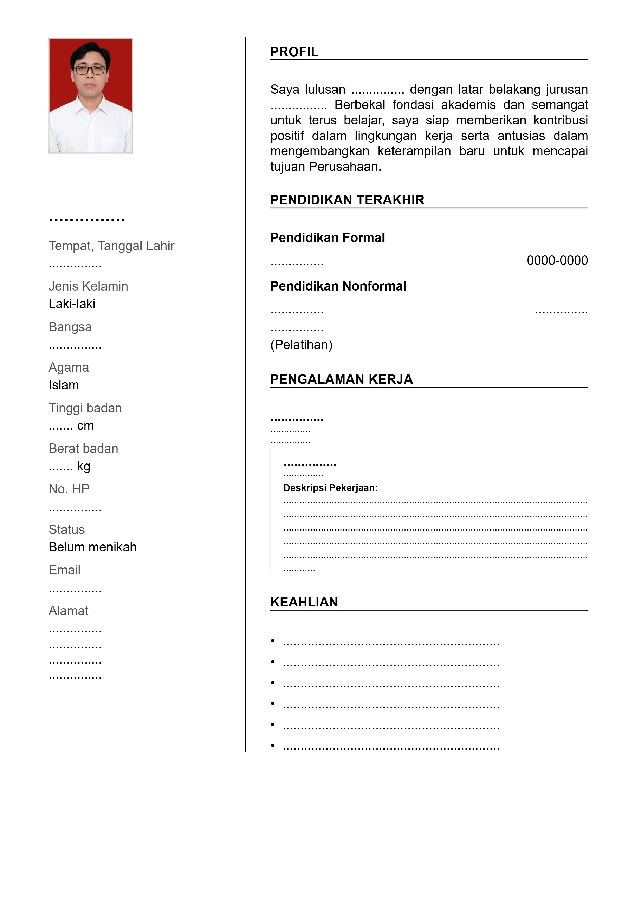 Contoh CV 3