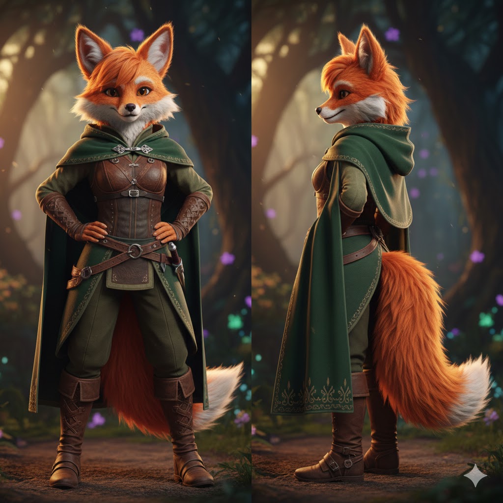 Anthropomorphic Fox Avatar