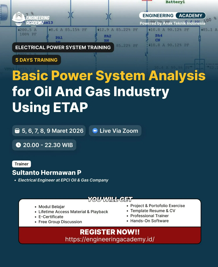 Training Basic Power System Analysis - Instruktur Sultanto Hermawan P dari EPCI Oil & Gas