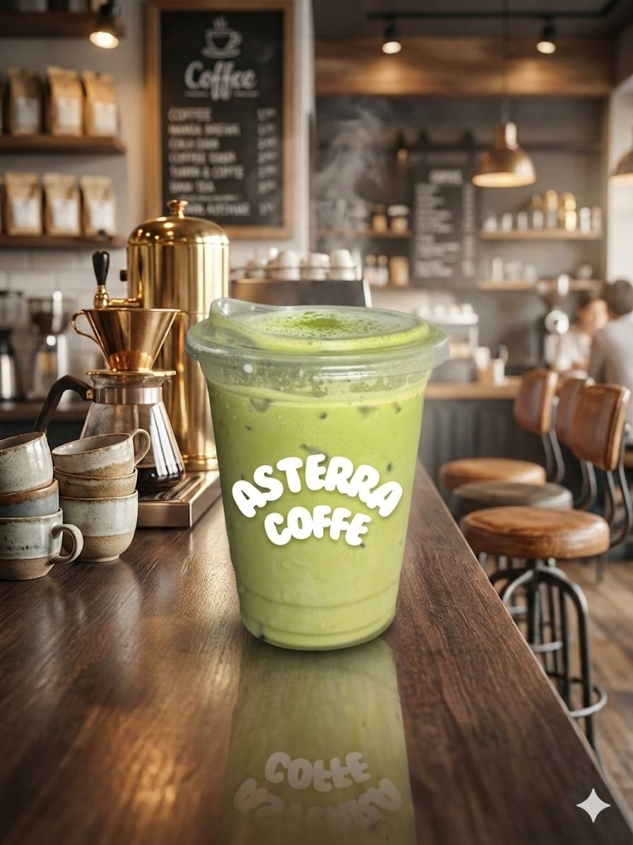 Ice Matcha Latte - Asterra Coffee