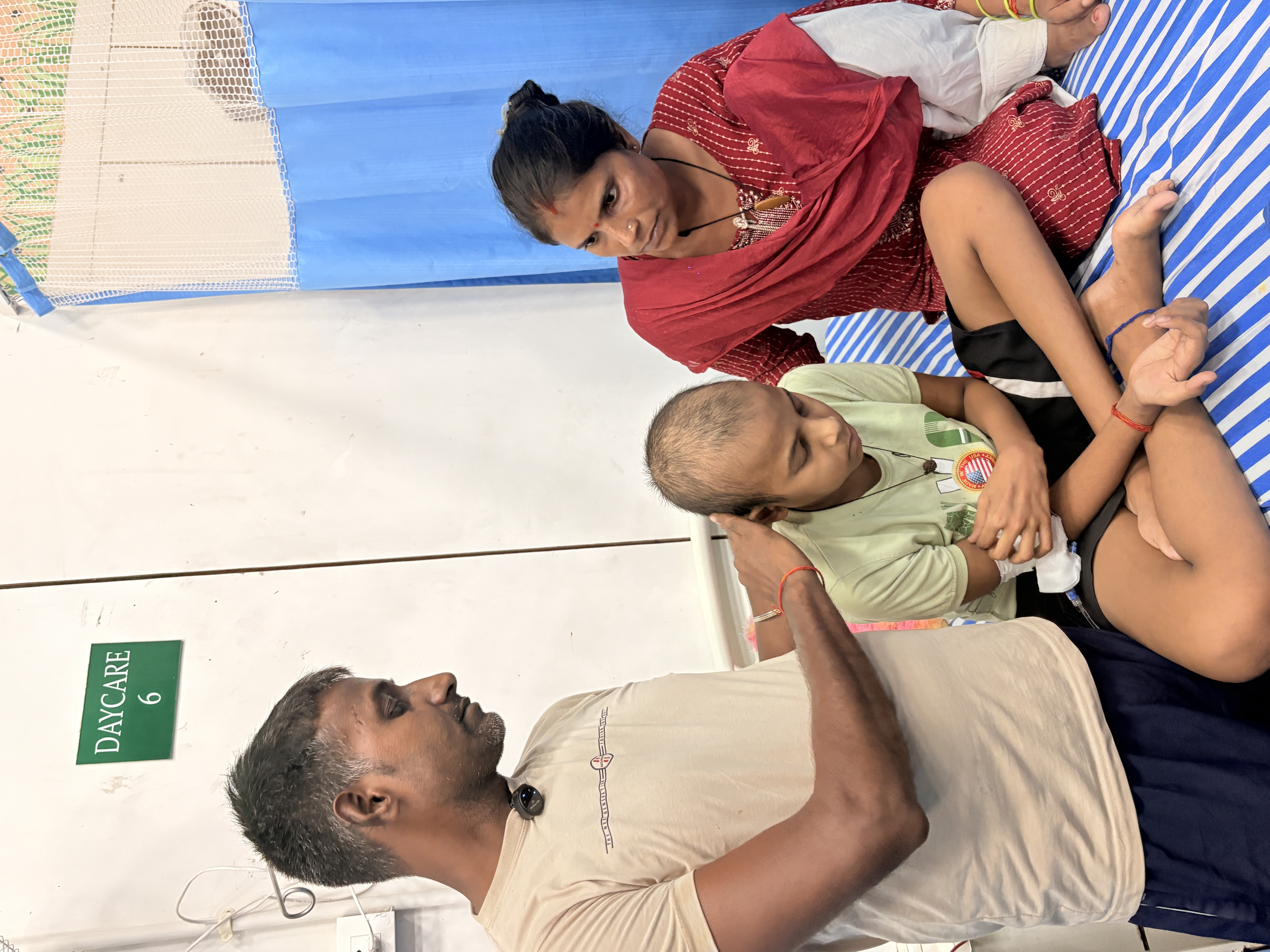 Kuldeep in Hospital Daycare