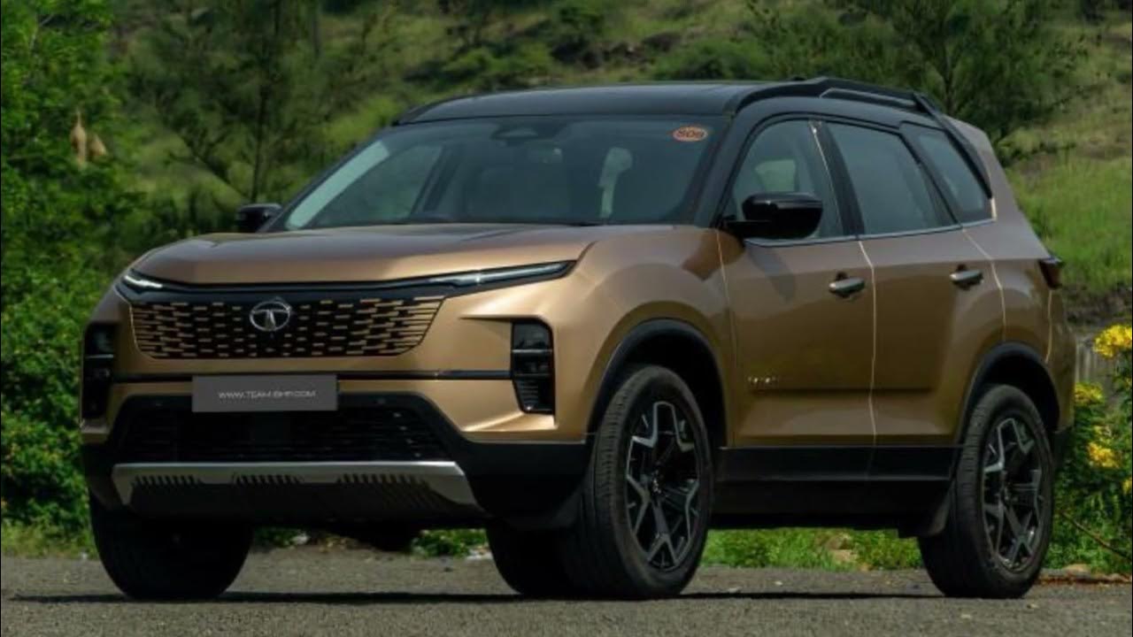 سيارة تاتا هاريير رباعية باللون الذهبي