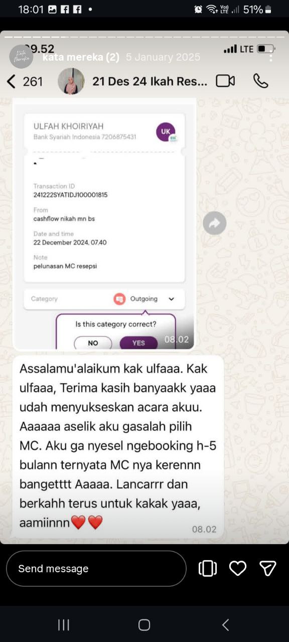 Bukti Transfer Pelunasan MC