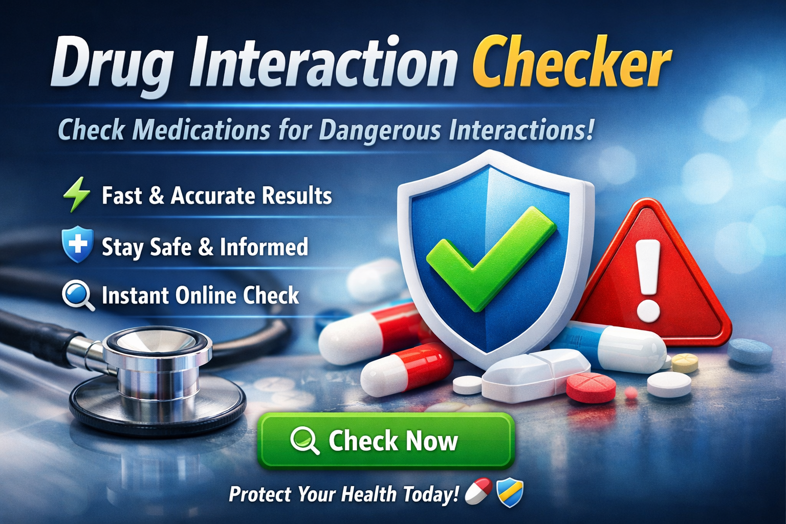 Drug Interaction Checker Advertisement - Check Medications for Dangerous Interactions