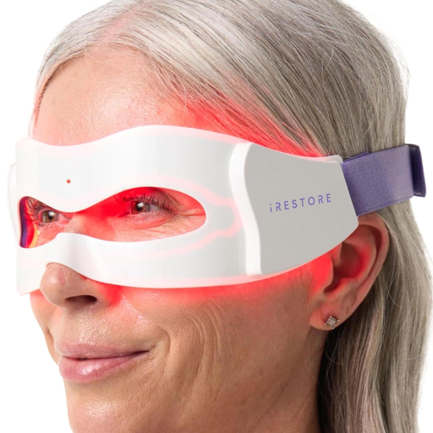 iRestore Red Light Therapy for Eyes – 180 LEDs Eye Mask with Infrared Light