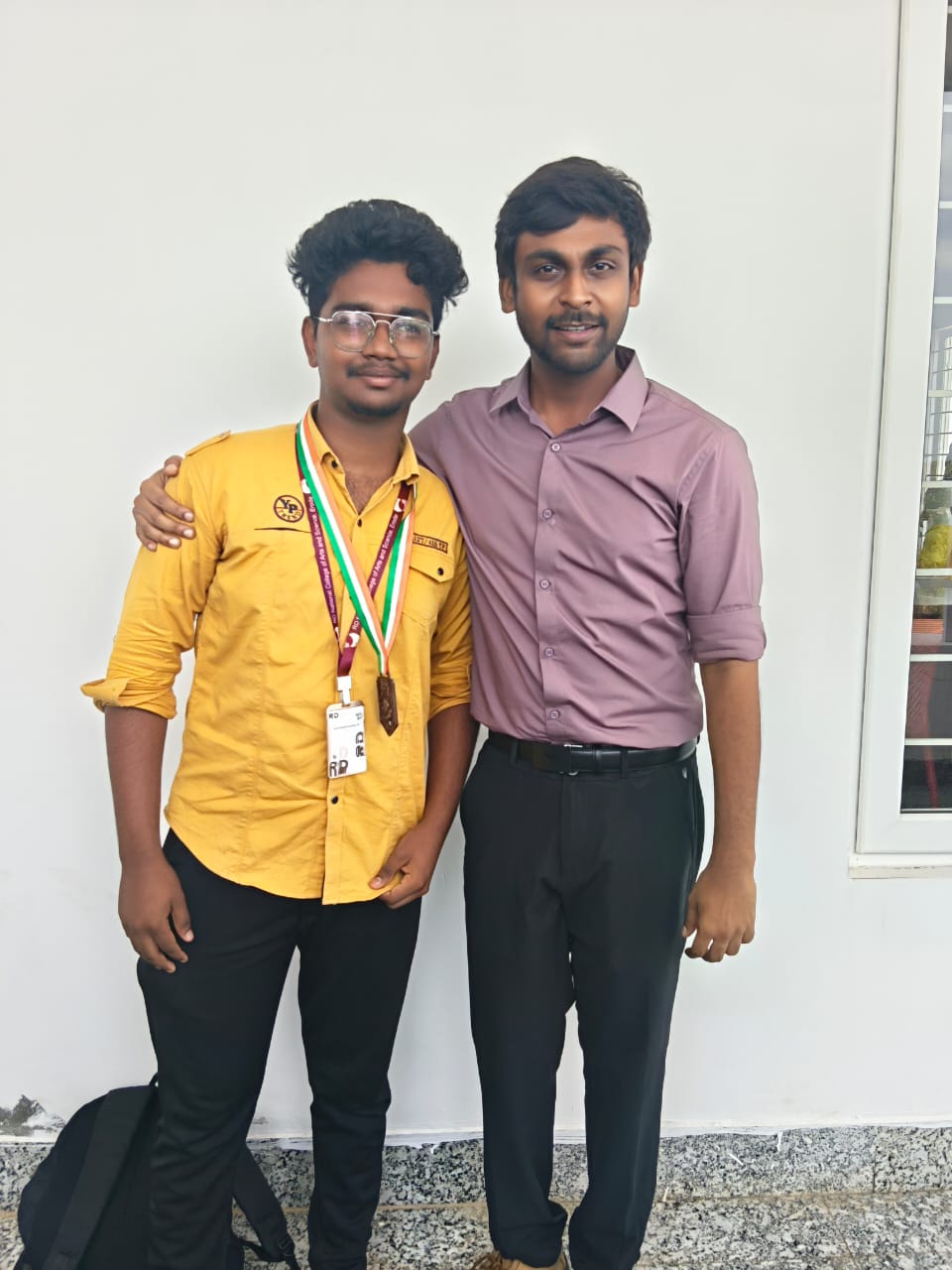 Kamaleshwaran with his Sir