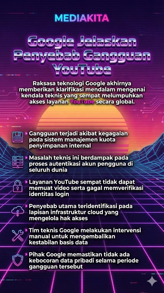 Google Jelaskan Penyebab Gangguan YouTube