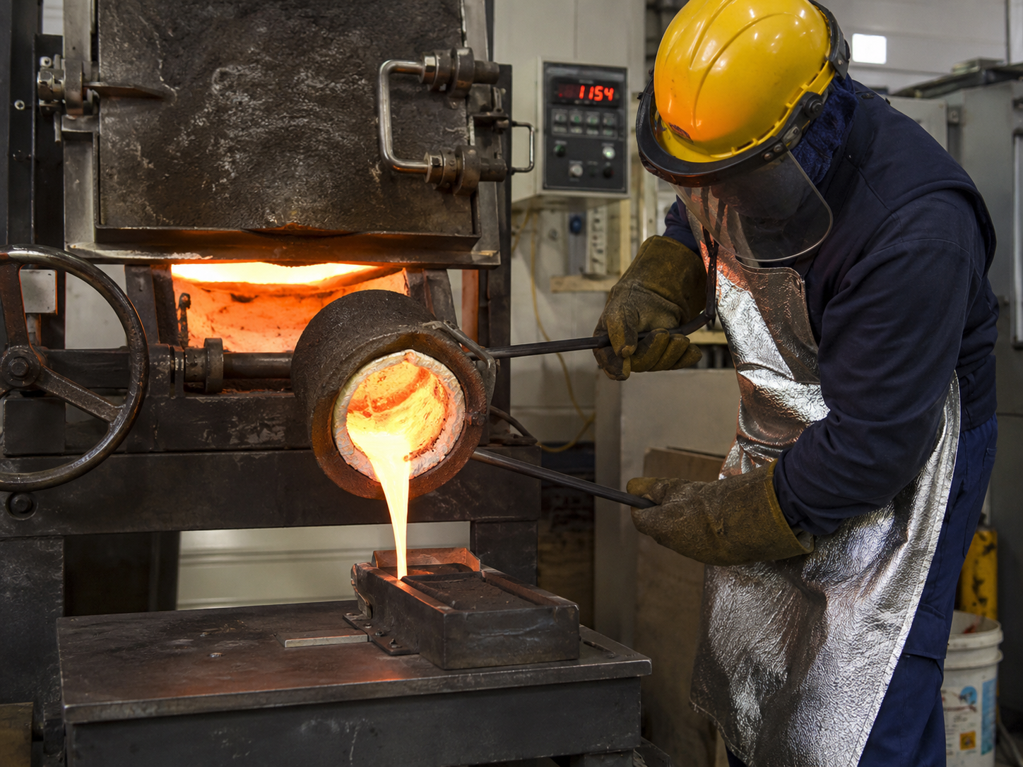 Gold smelting and refining process