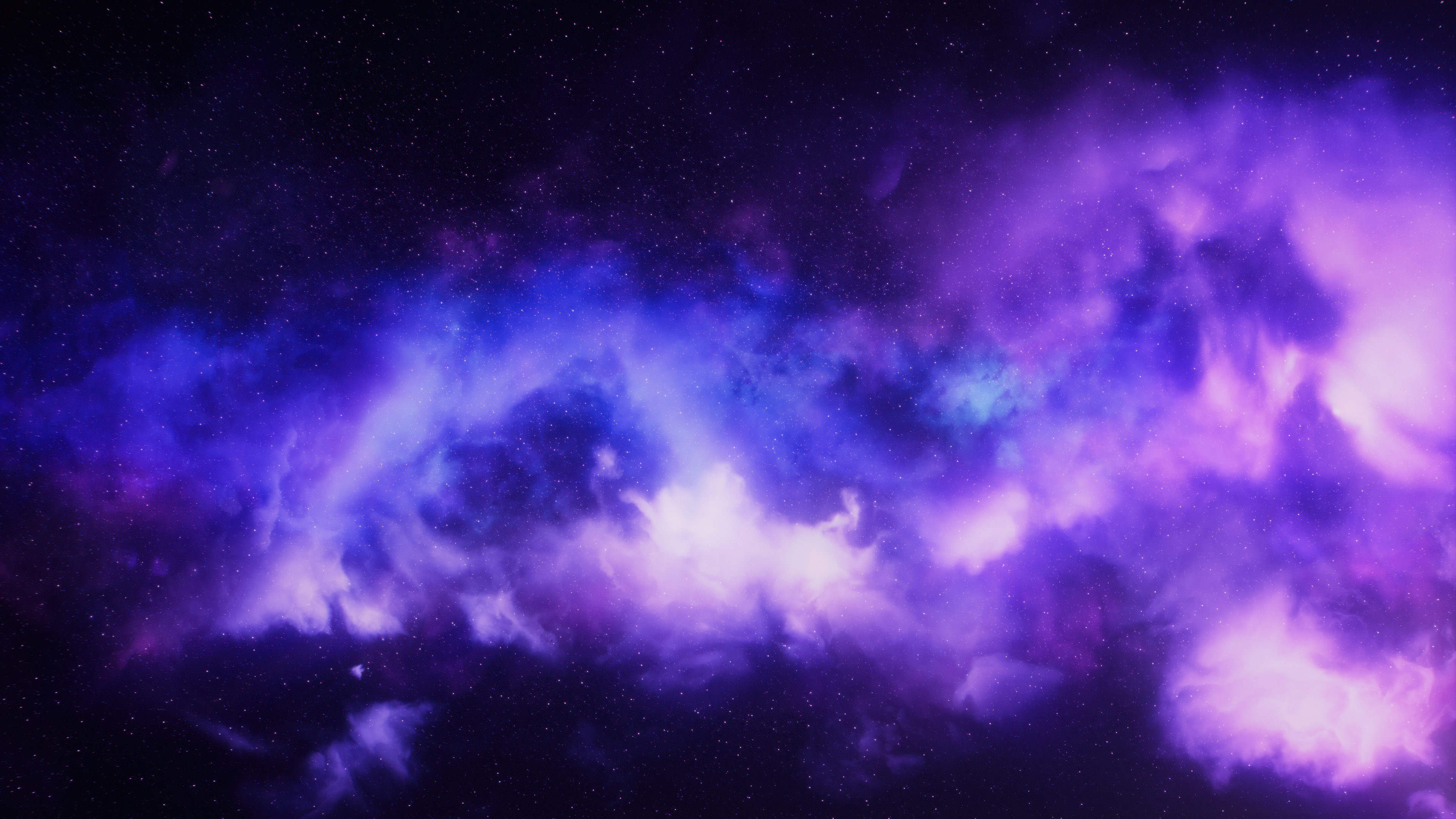 Purple Starry Sky Space