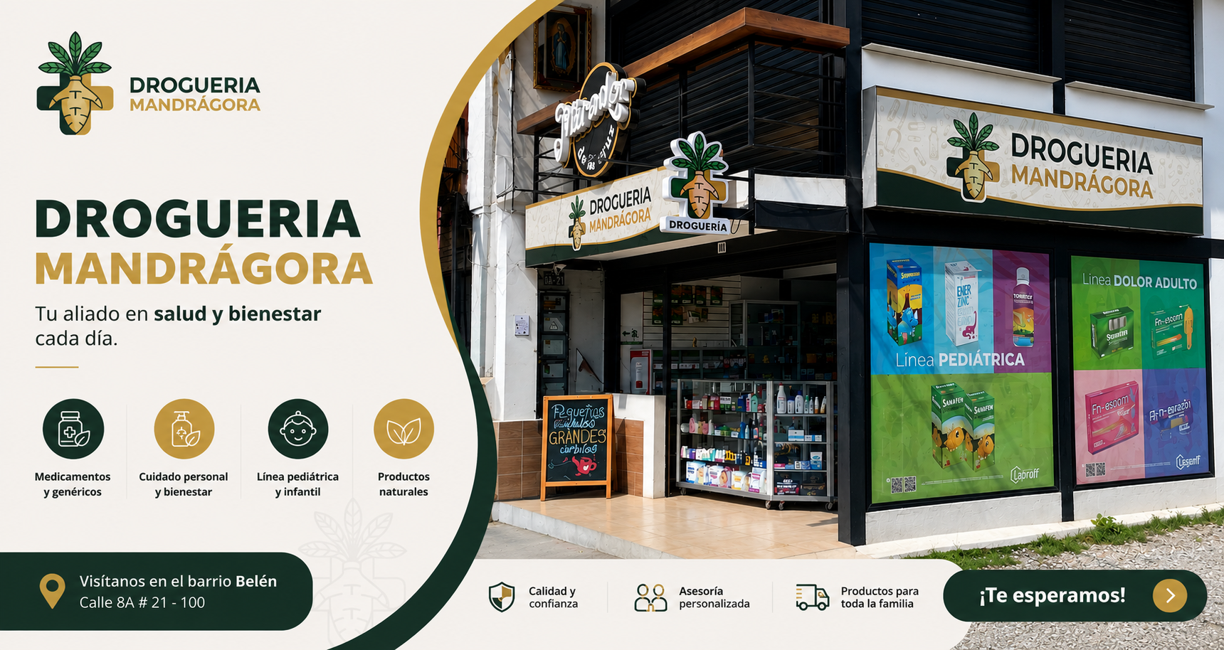 Droguería Mandrágora - Medicamentos OTC y homeopáticos, línea pediátrica, cuidado personal en La Ceja Antioquia