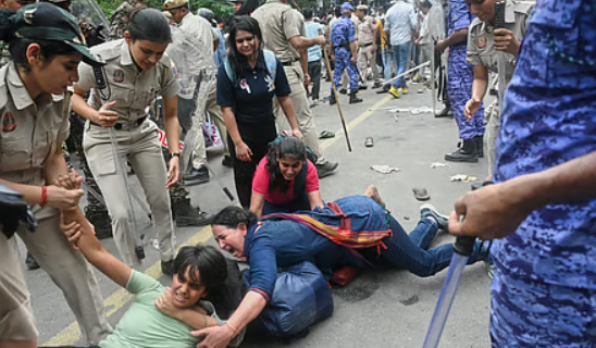 Scuffle on street