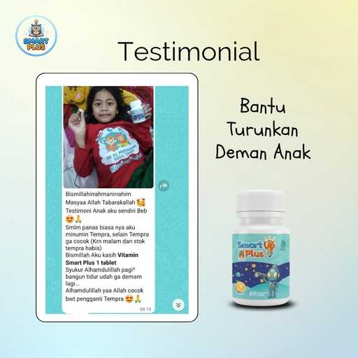 Testimoni Smart Up Plus - Bantu Turunkan Demam Anak