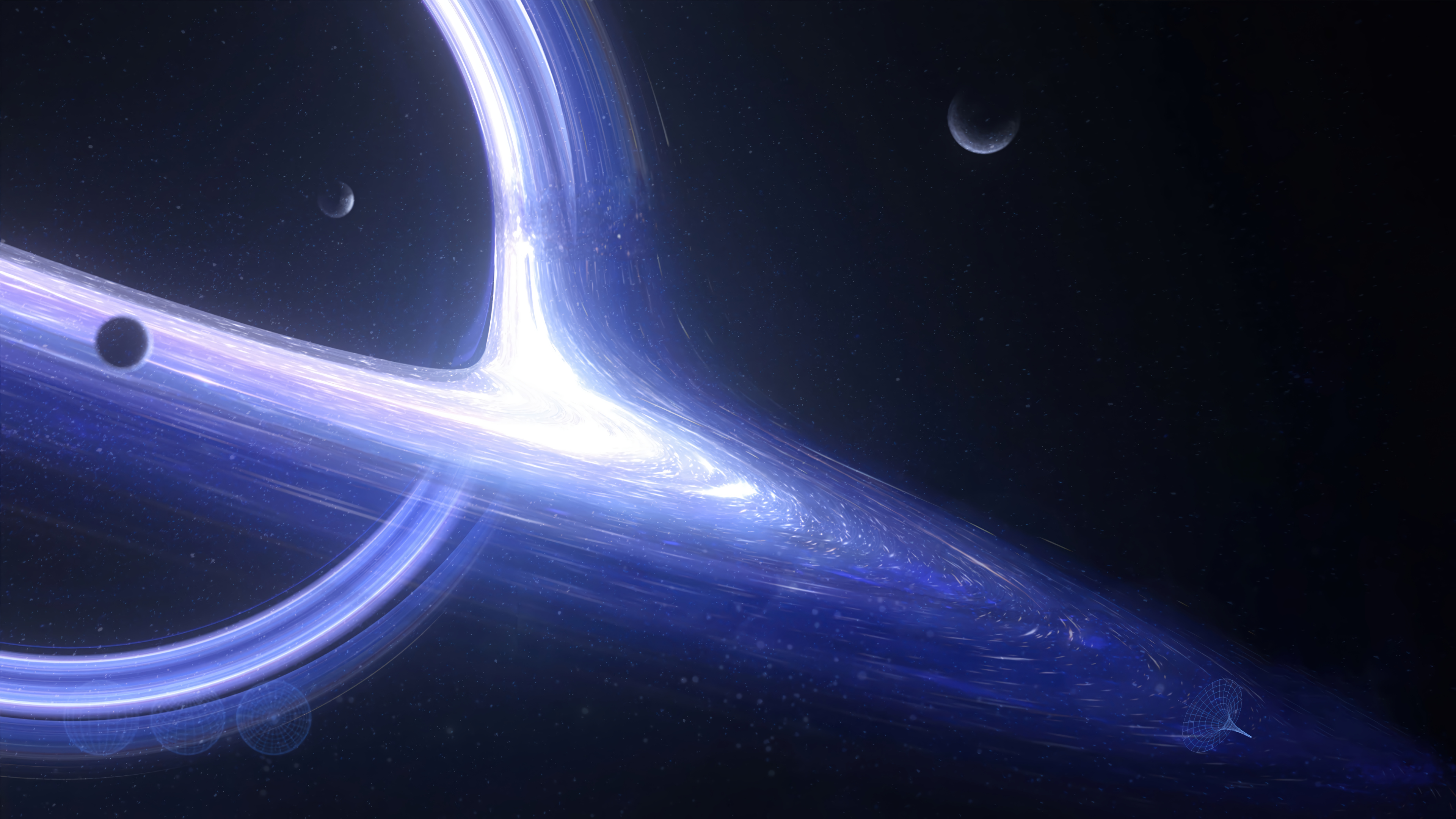Blue Vortex Cosmos