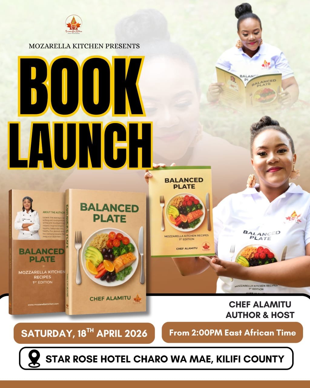 The Balanced Plate Book Launch Host Poster