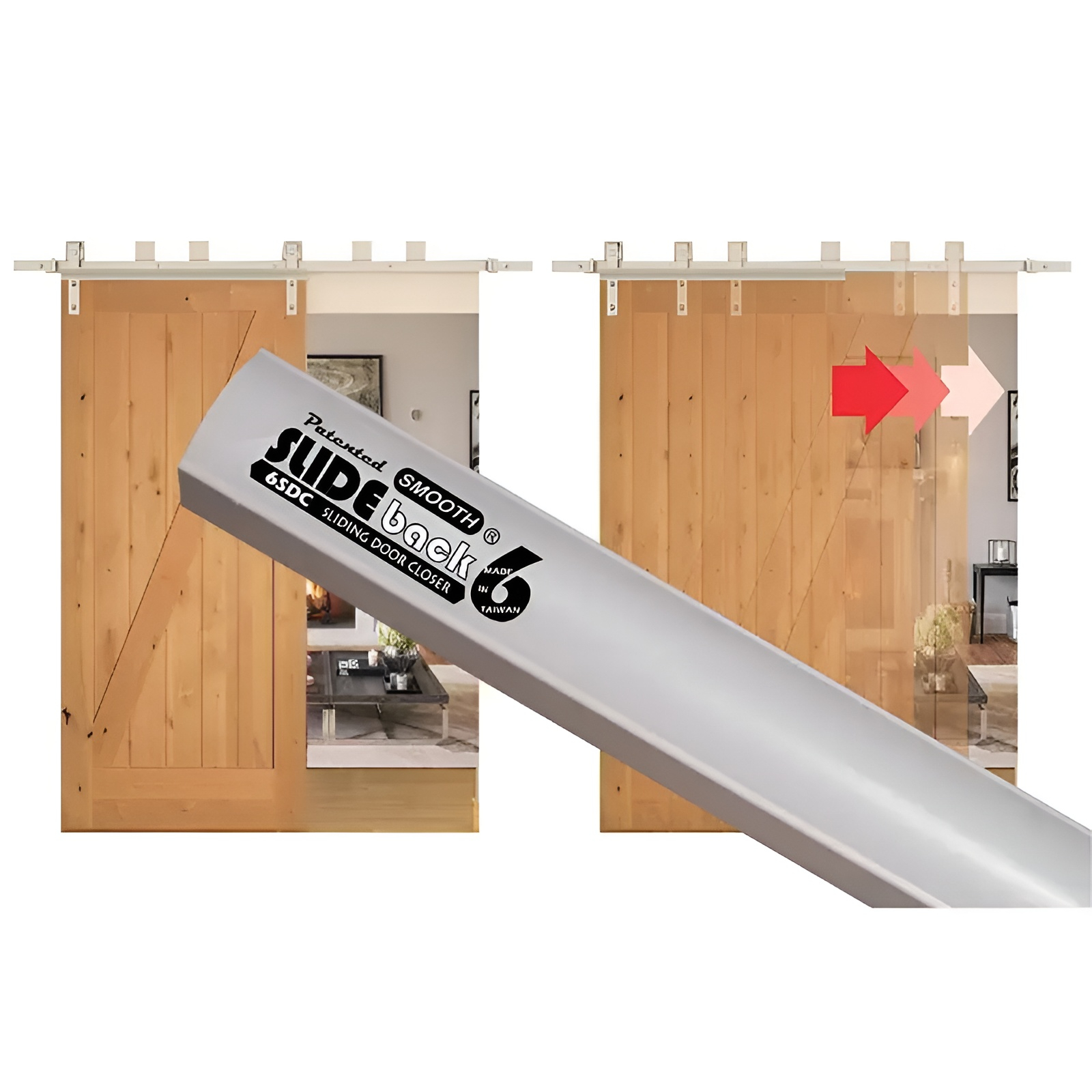 Slide Back 6SDC Sliding Door Closer