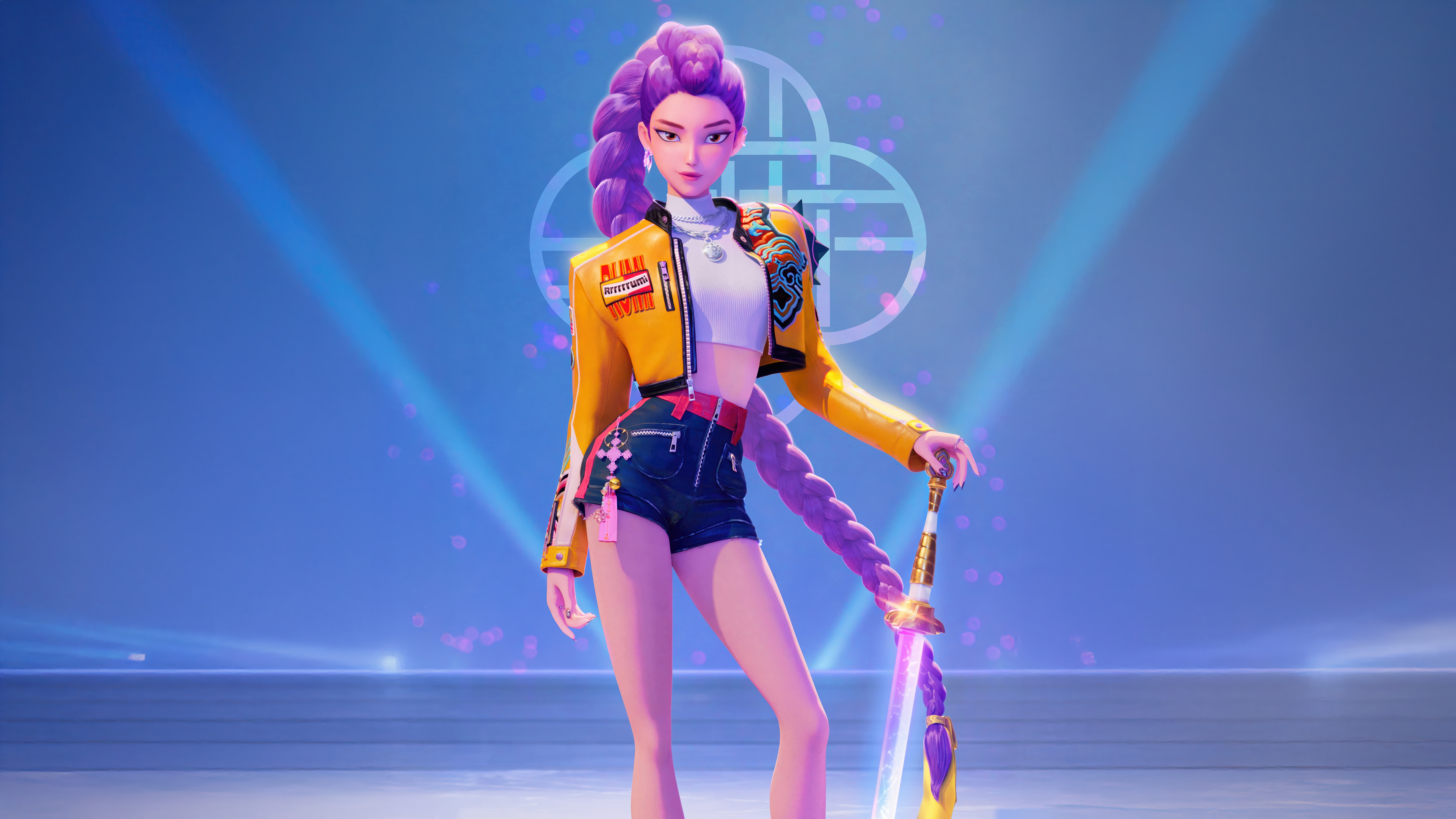 Purple Hair Cyber Sword Movie