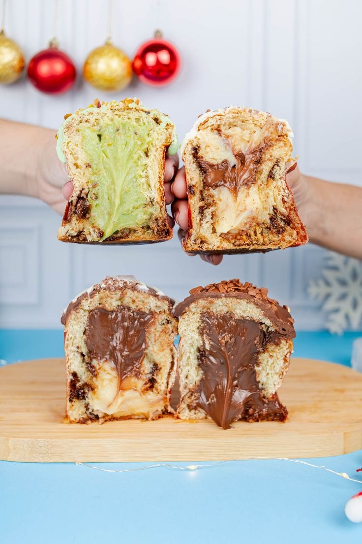 Variedade de panetones gourmet