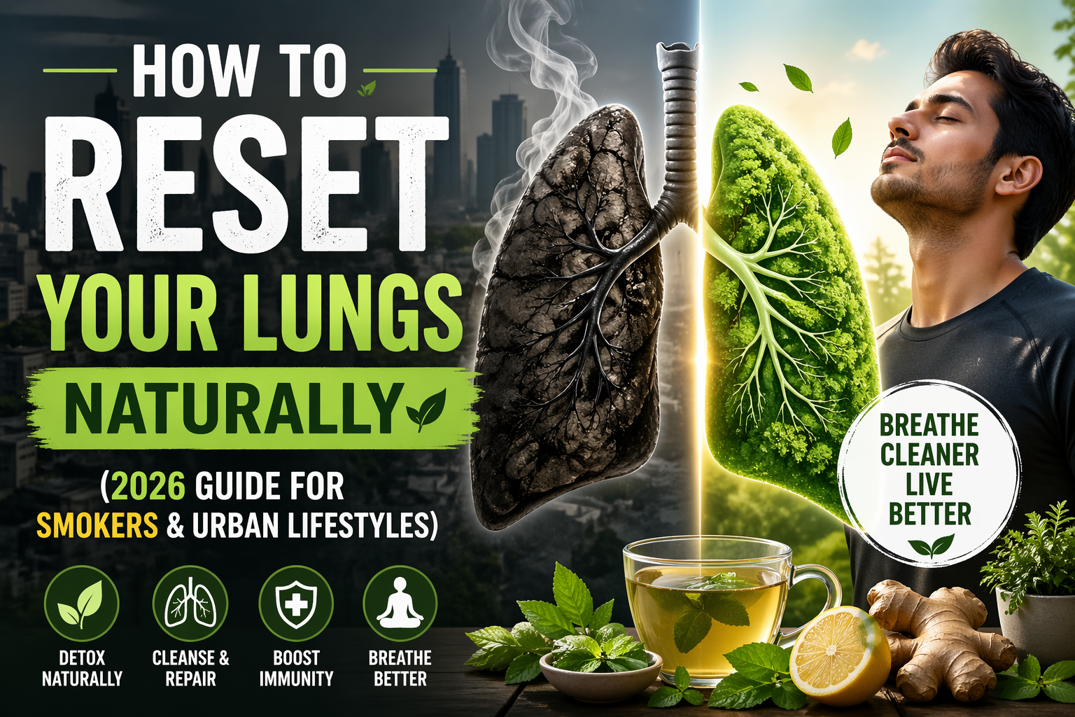 How to Reset Your Lungs Naturally Poster
