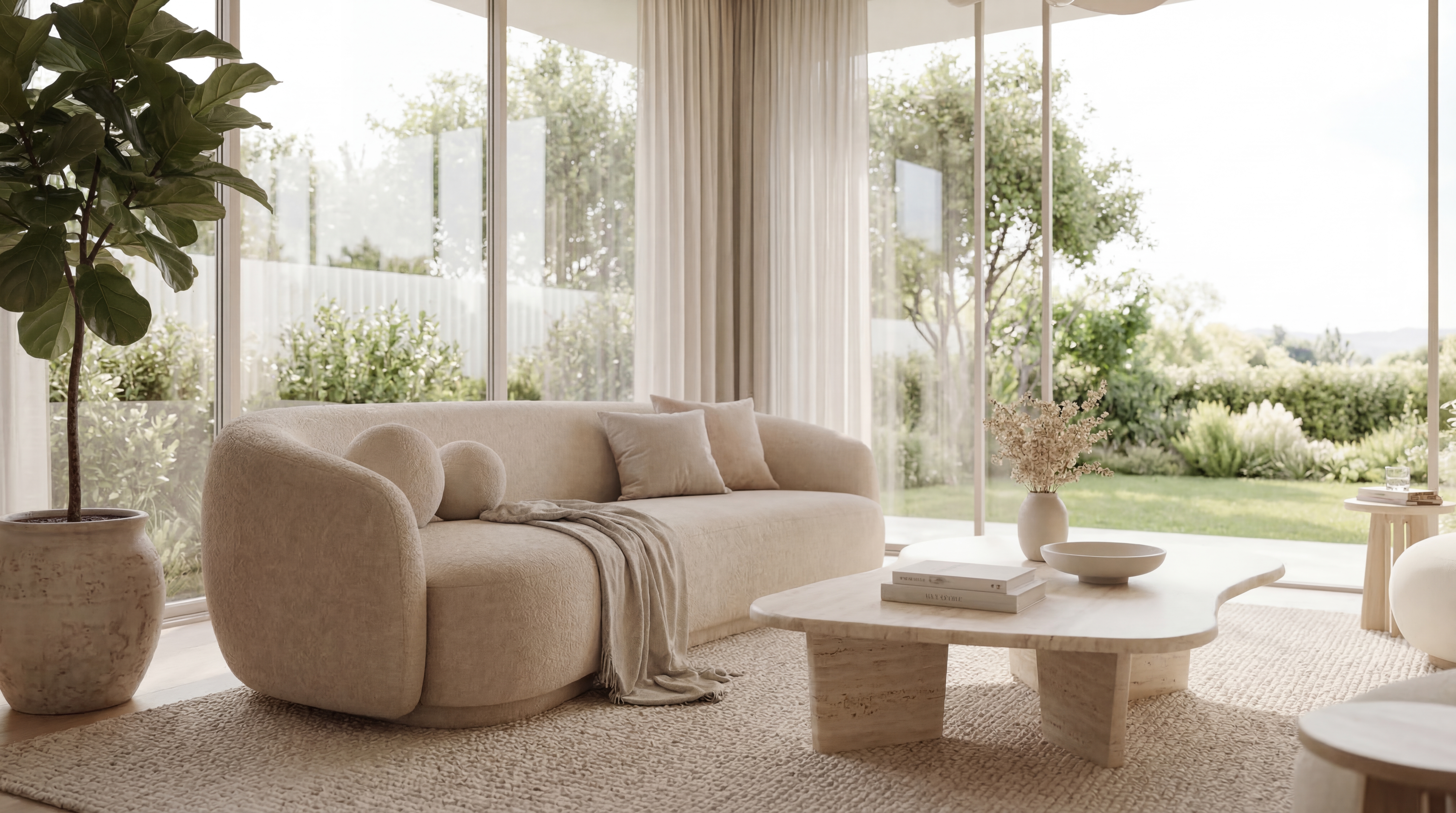 Интерьер с садом