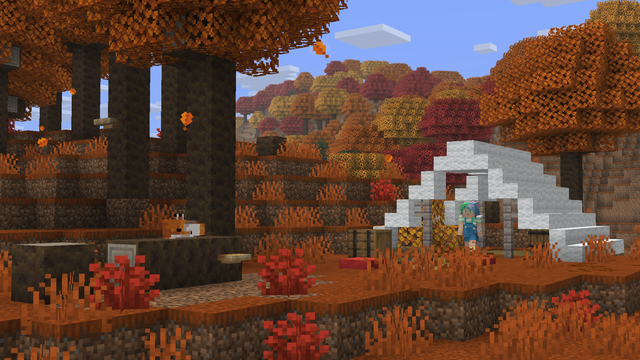 Autumn forest scene