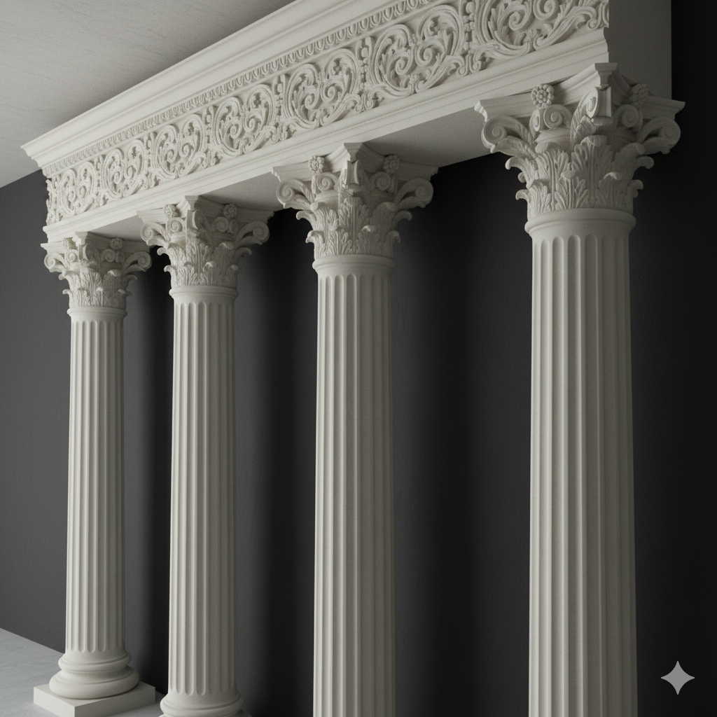 White Classical Colonnade