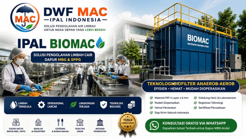 IPAL BIOMAC Solusi Pengolahan Limbah Cair Dapur