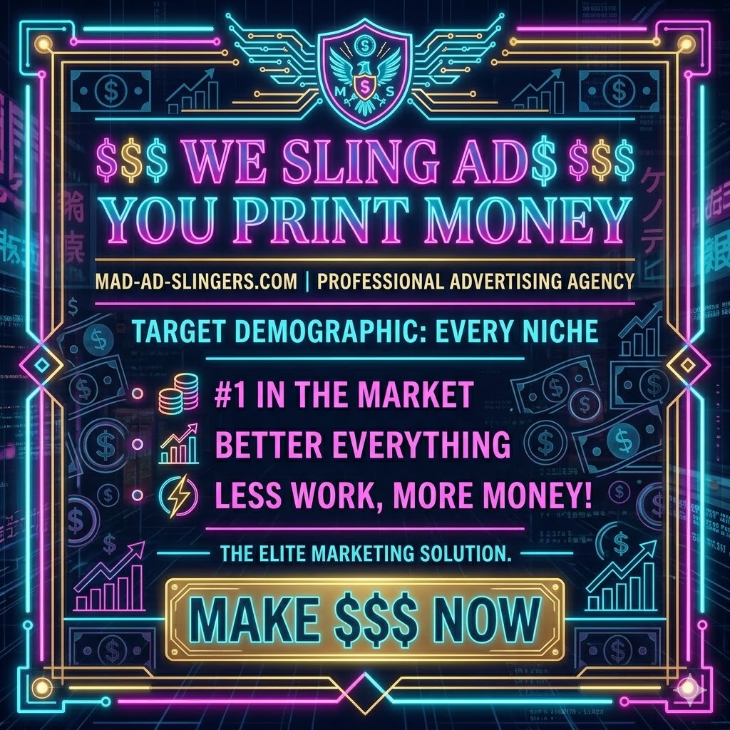 Neon-style ad creative