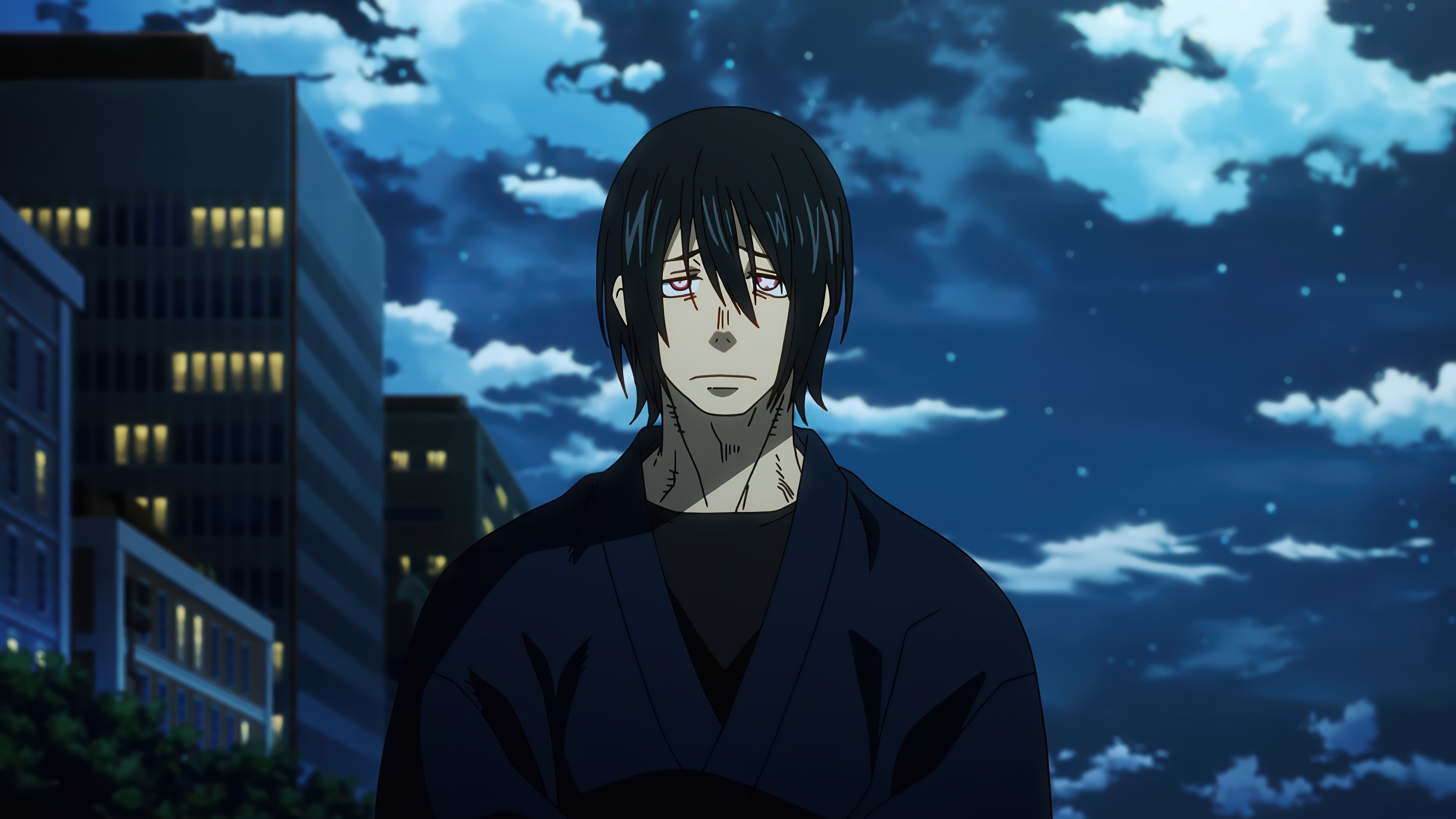 Night City Red Eyes Anime
