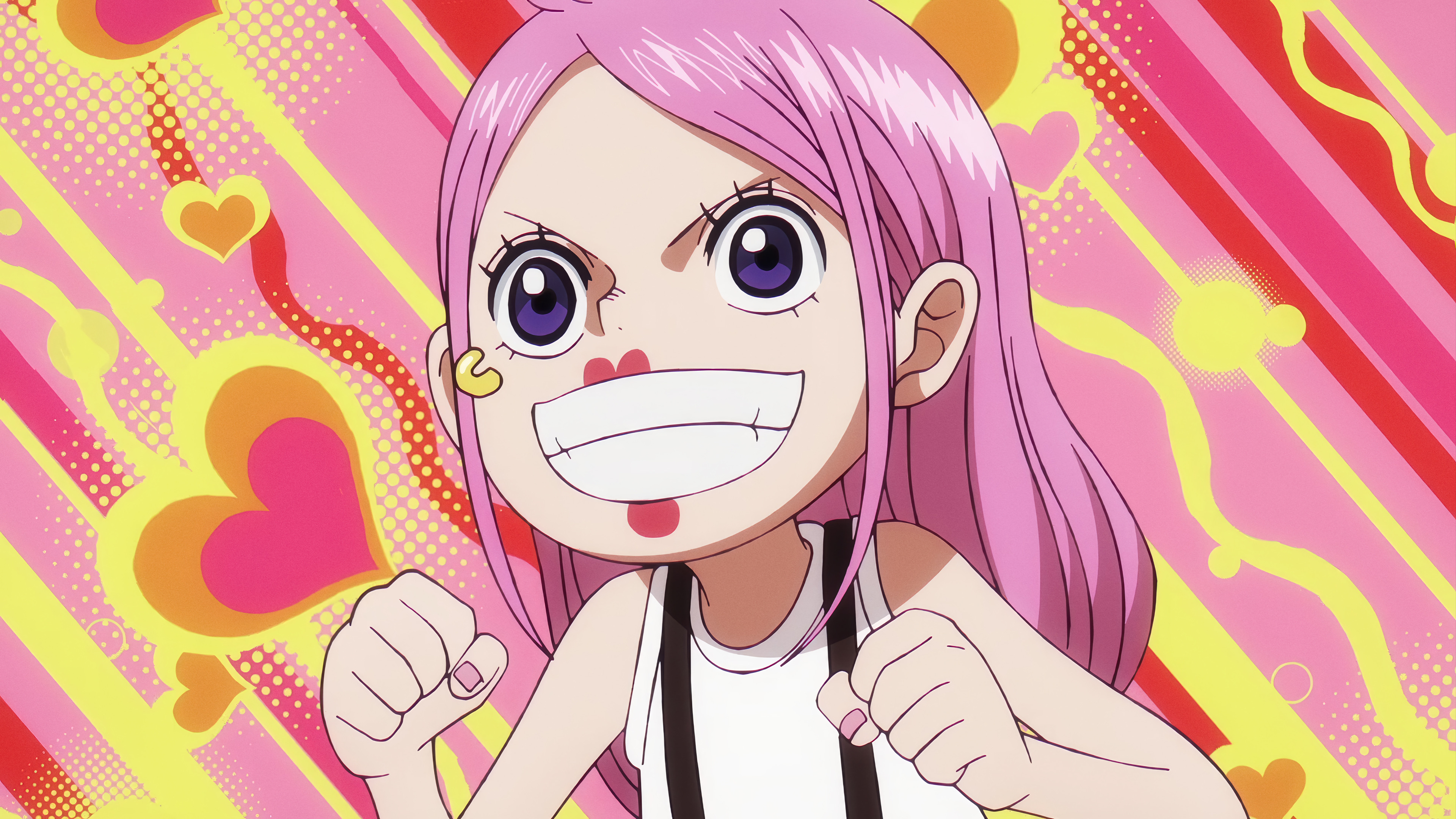 Pink Hair Cartoon Girl