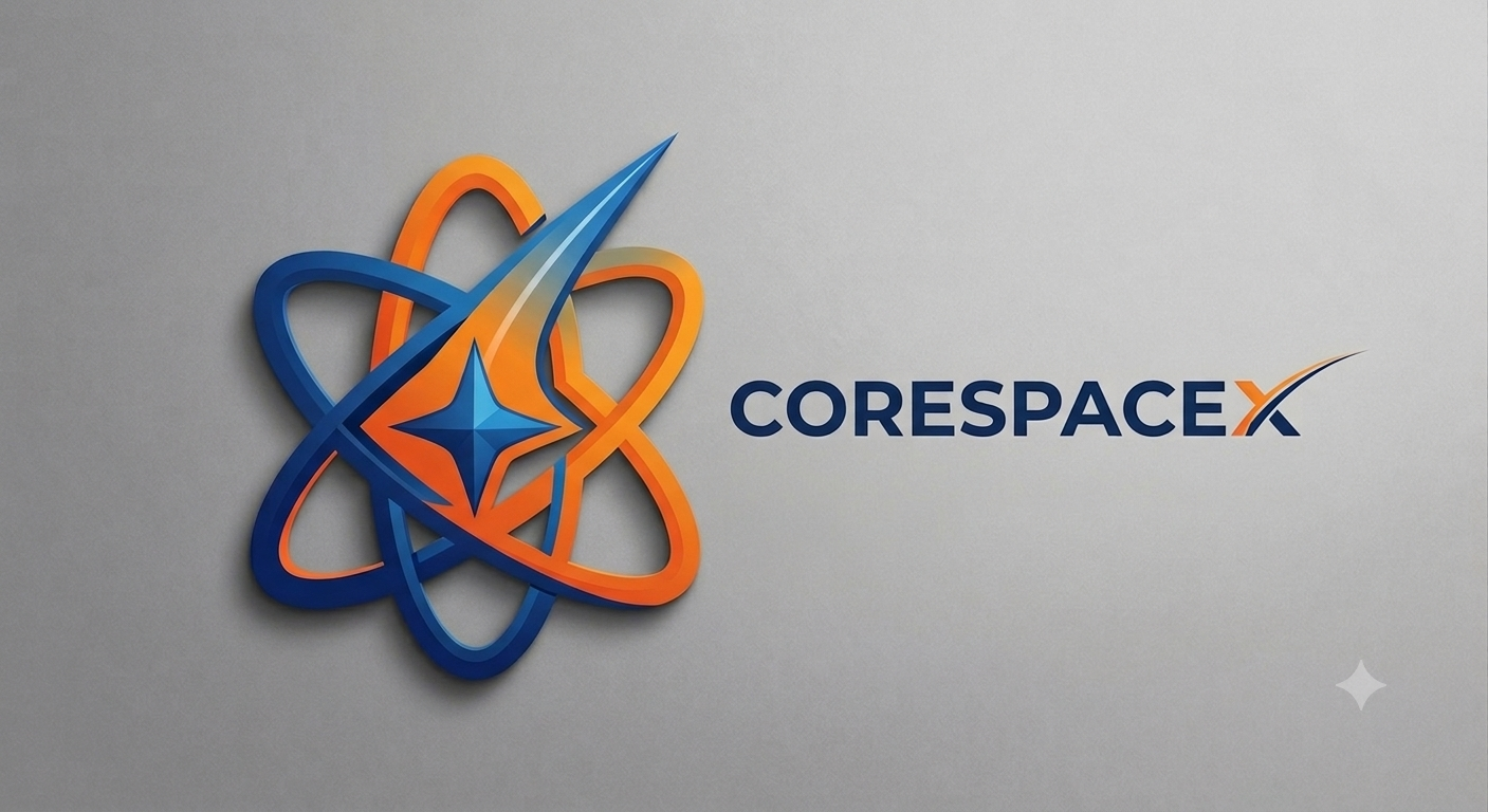 CoreSpaceX Cloud Solutions brand identity