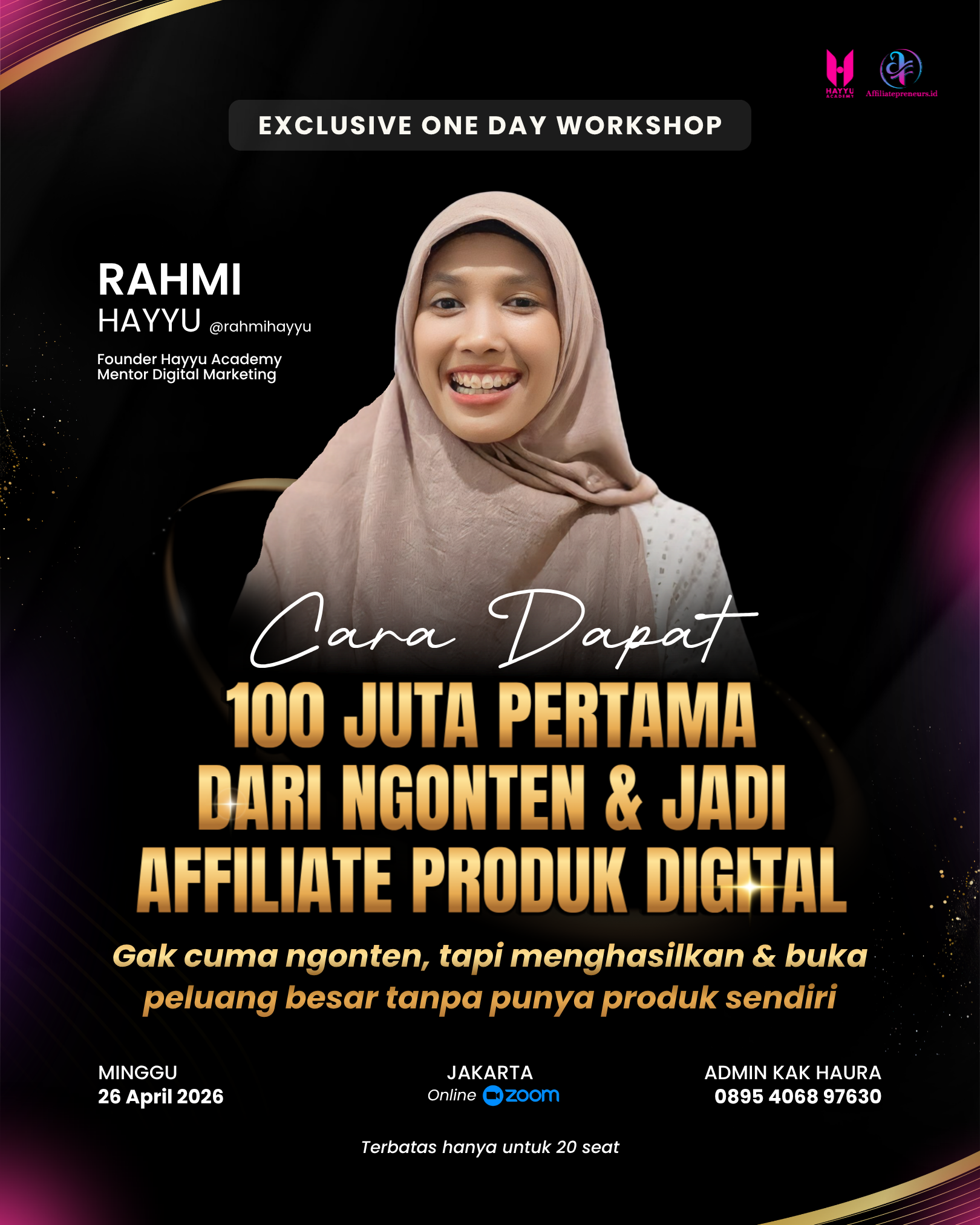 Flyer One Day Workshop - Rahmi Hayyu