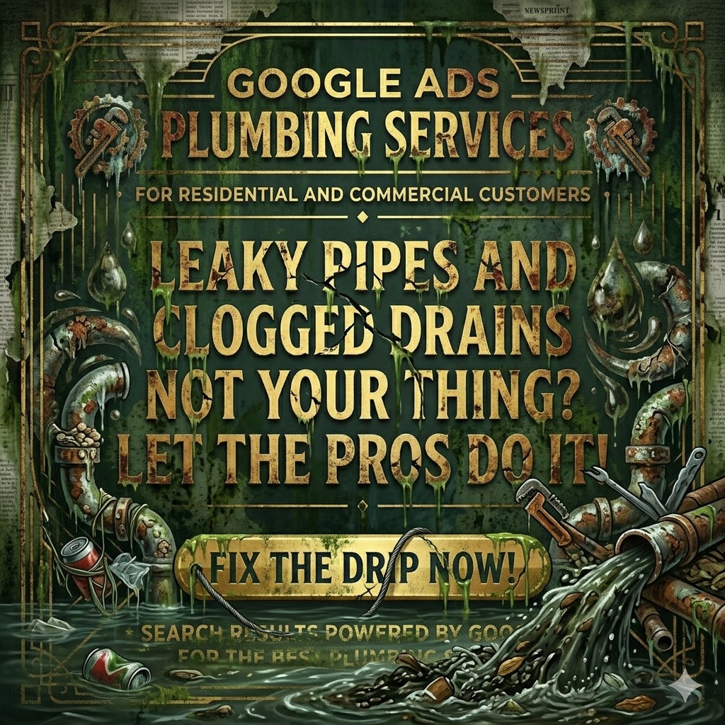 Google Ads plumbing ad