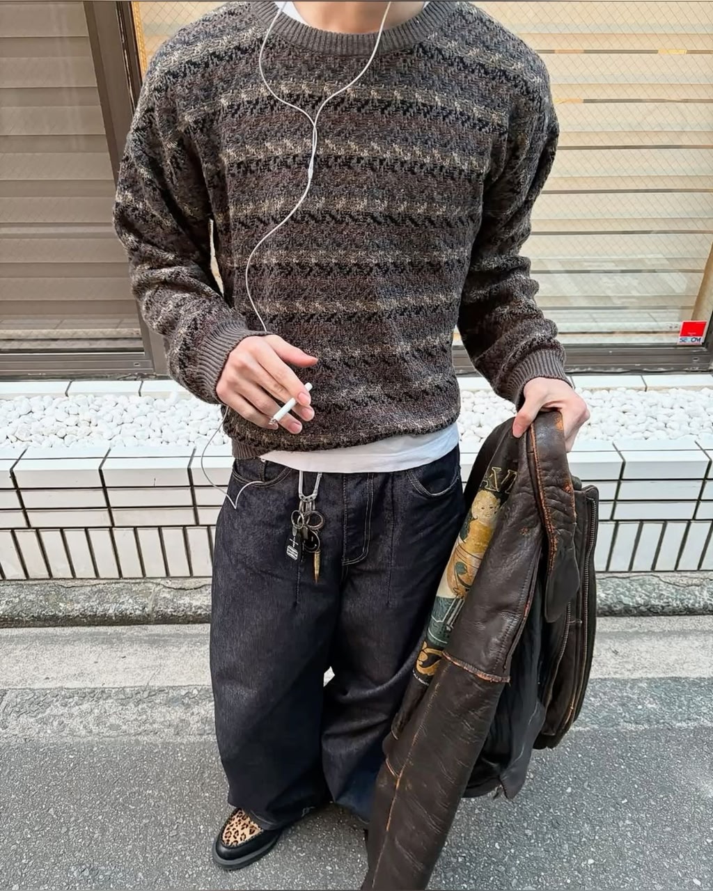 Editorial striped knit