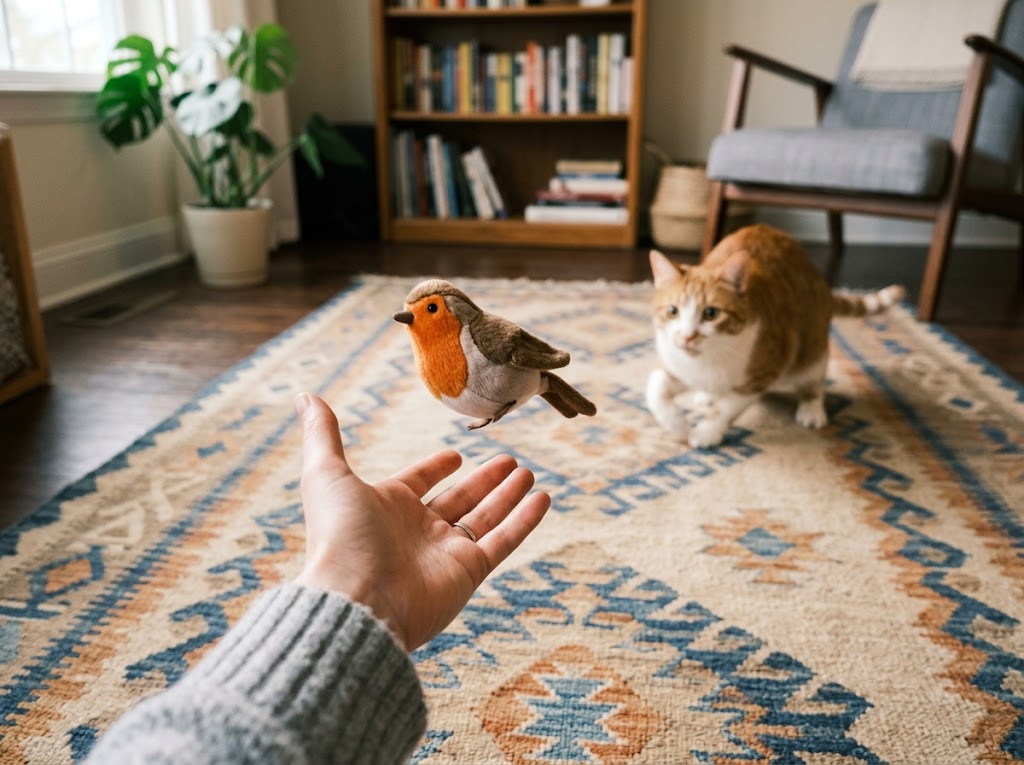 Hand holding toy