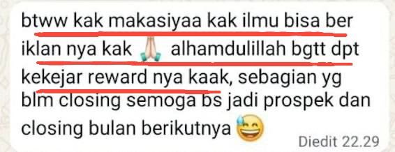 Testimoni — Ilmu bisa menghasilkan keuntungan