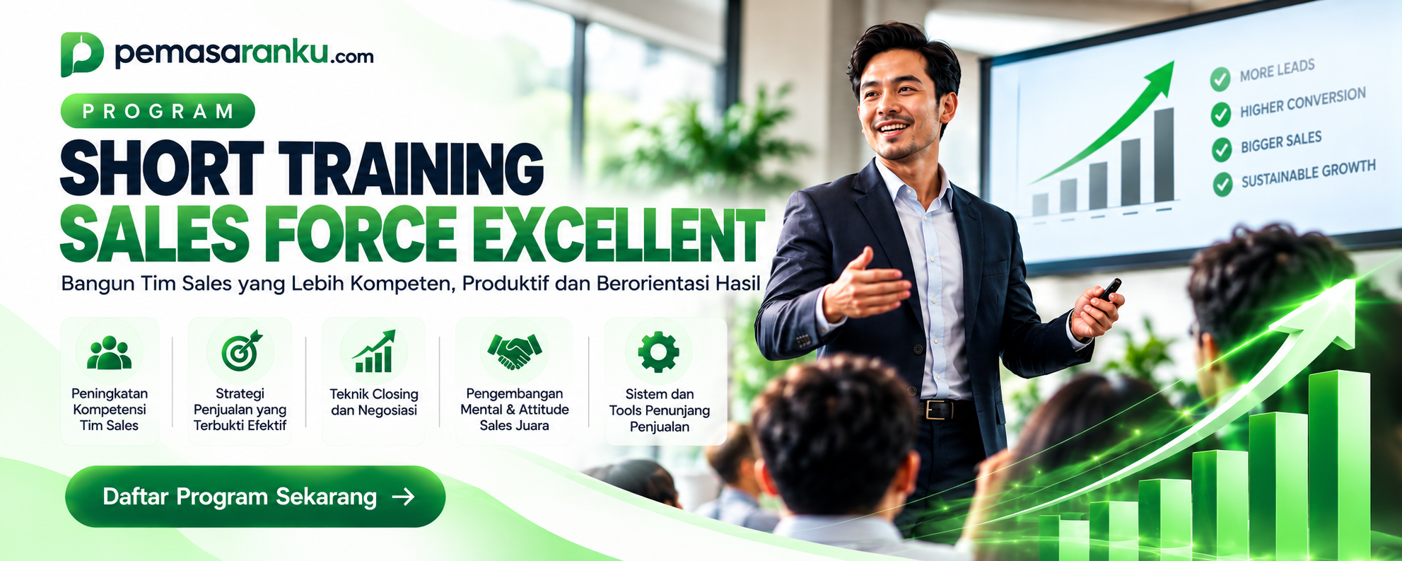 Banner Sales Force Excellence Training - Short Training untuk tim sales dengan 5 modul materi