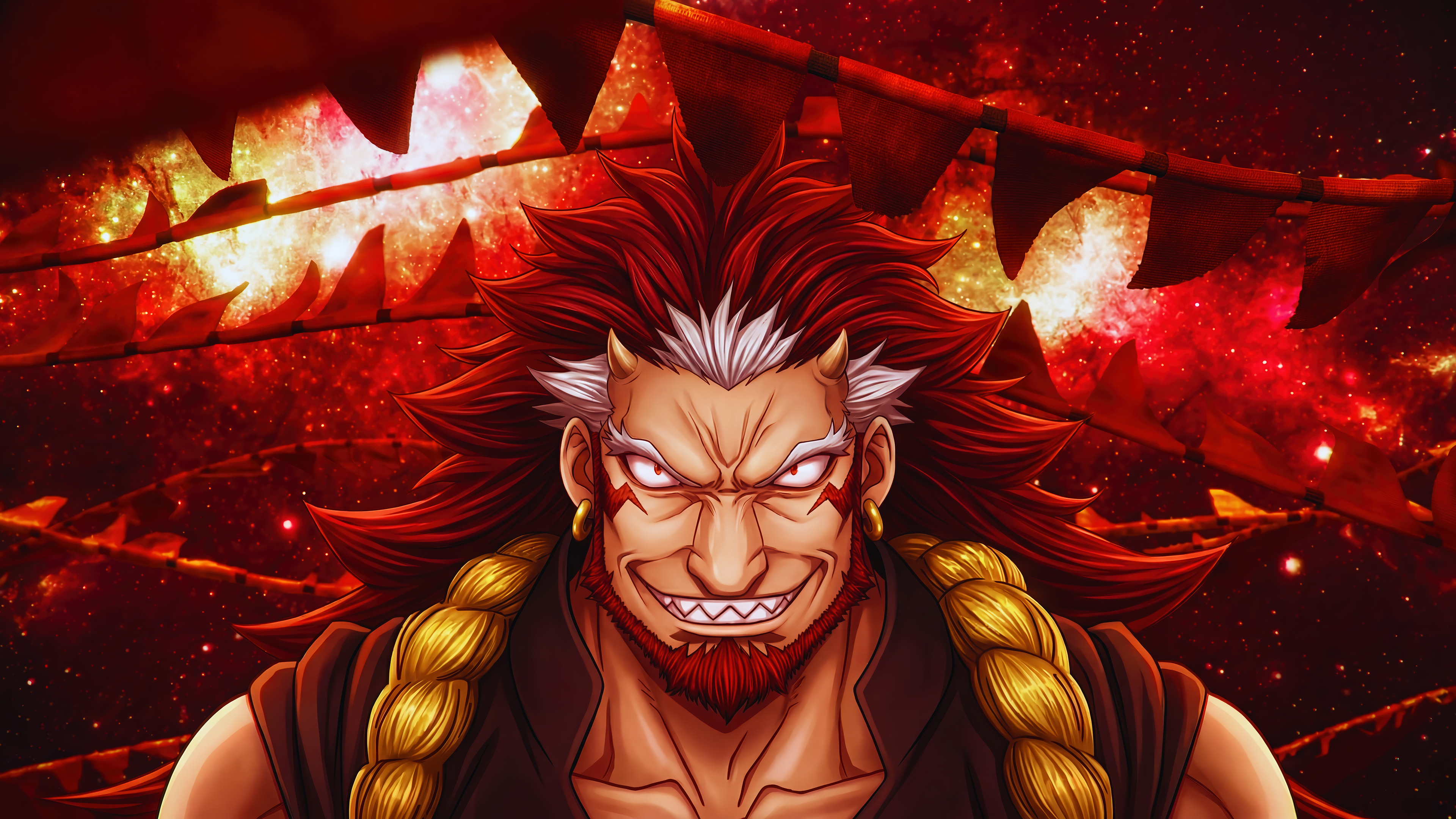 Red Horns Fire Anime