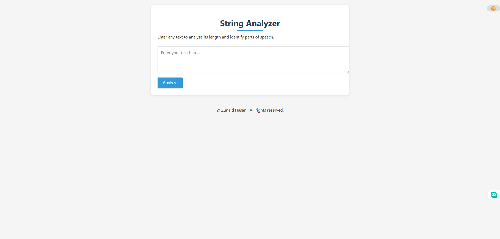 String Analyzer