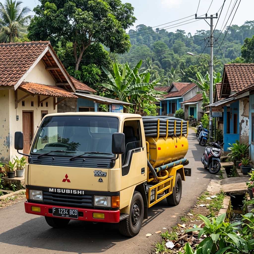 Armada truk tangki Sedot WC Sukabumi