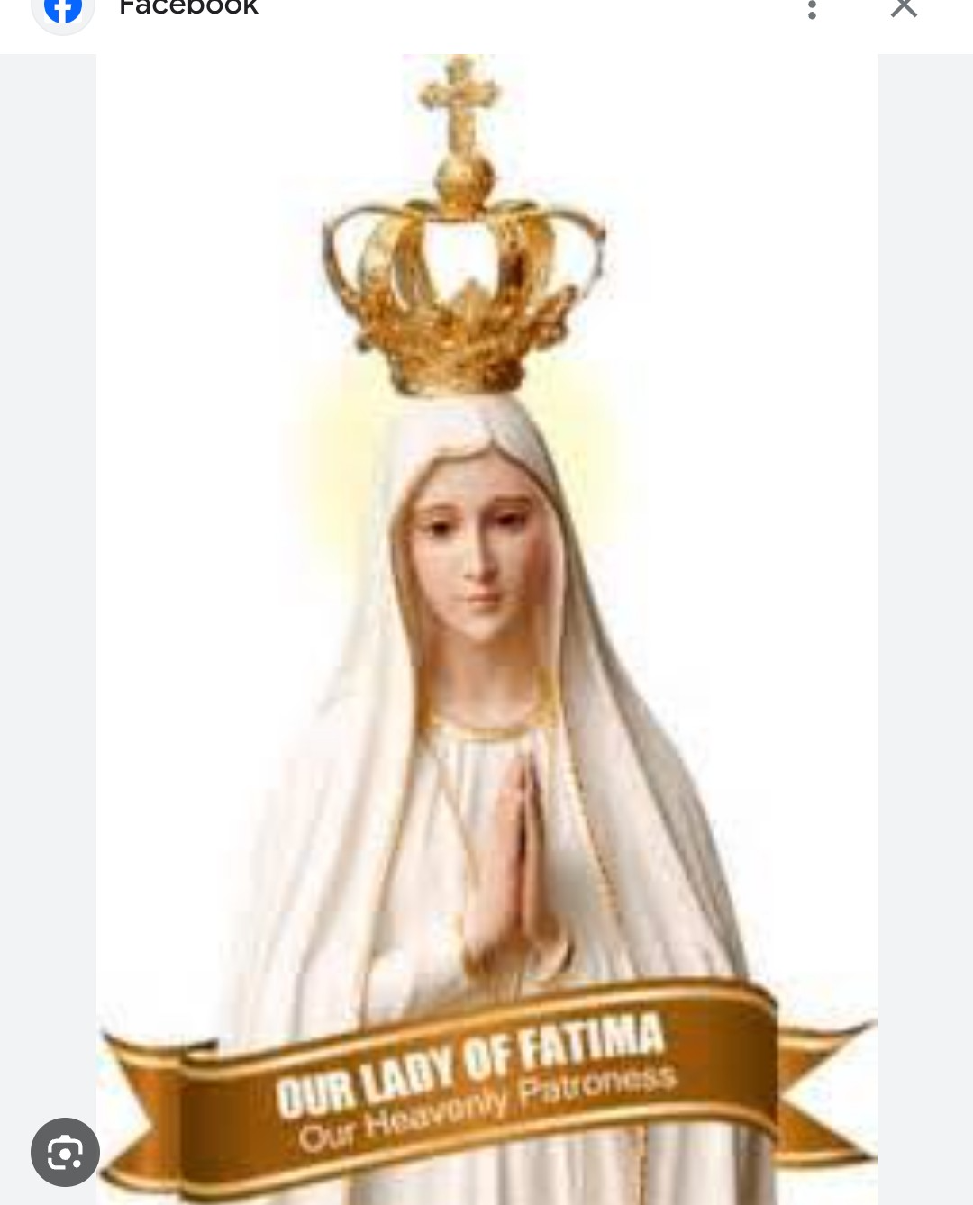 Our Lady of Fatima - Our Heavenly Patroness