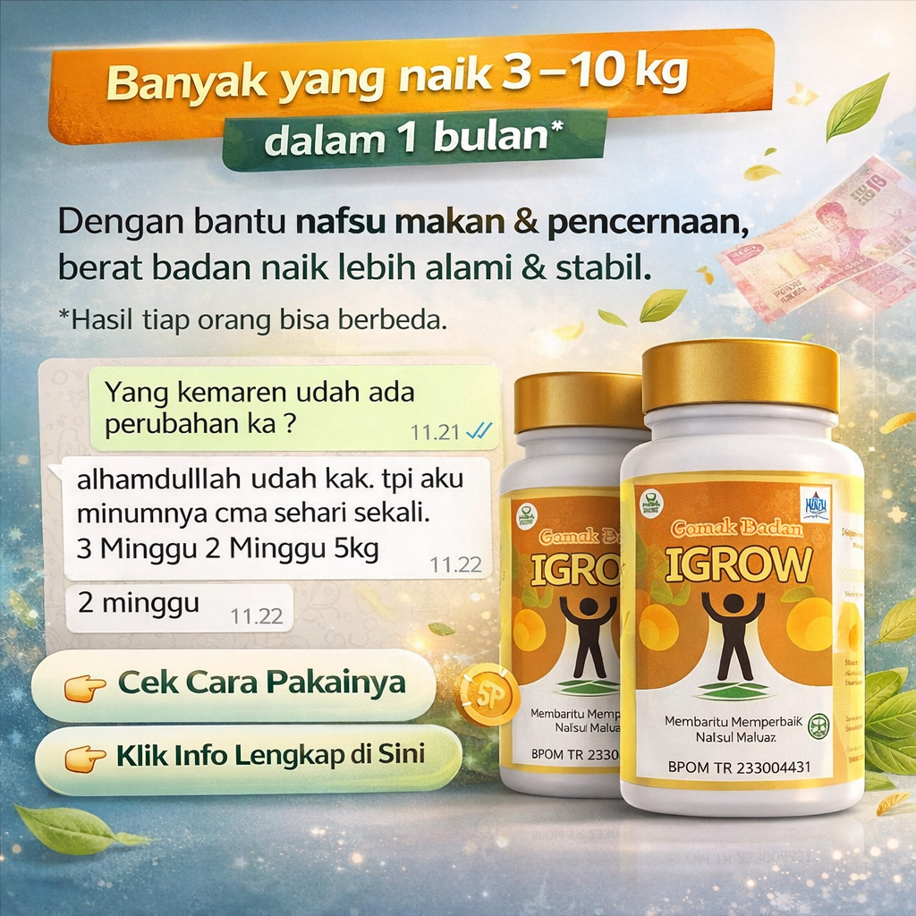 I Grow Produk Penggemuk Badan