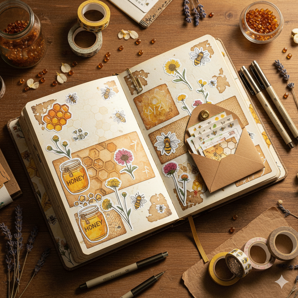 Bee-Themed Junk Journal Printables