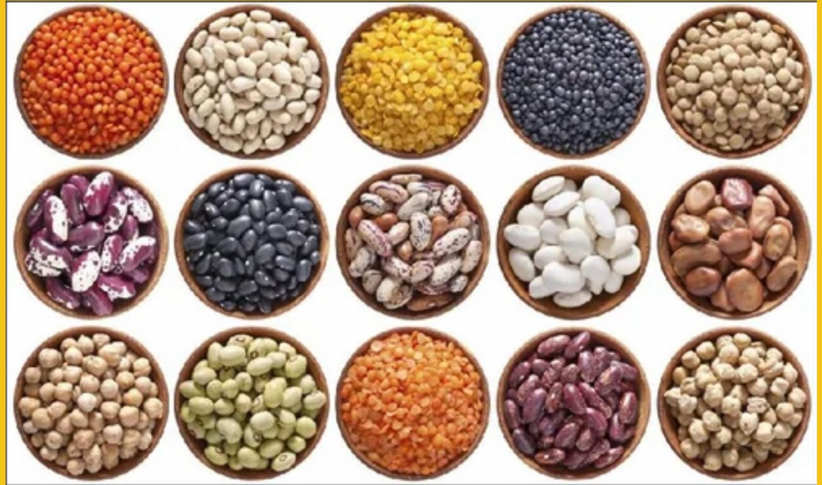 Variety of Grains and Pulses