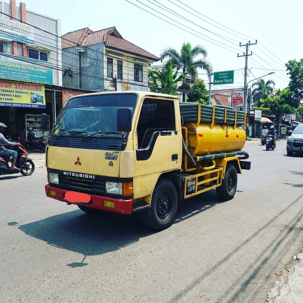 Truk penyedot WC Mandiri Jaya di Bekasi Barat