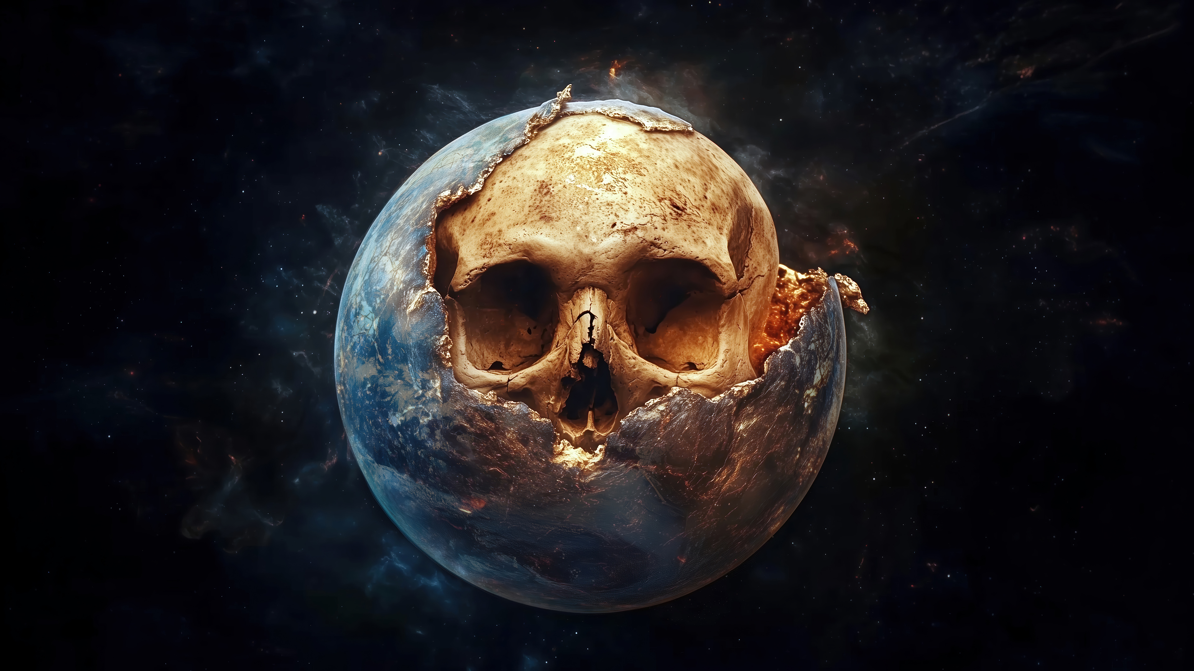 Skull Planet Space