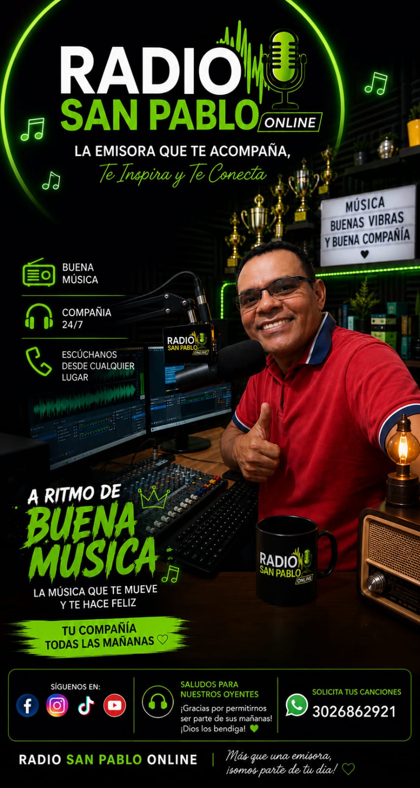 Radio San Pablo Online - Estudio de transmisión