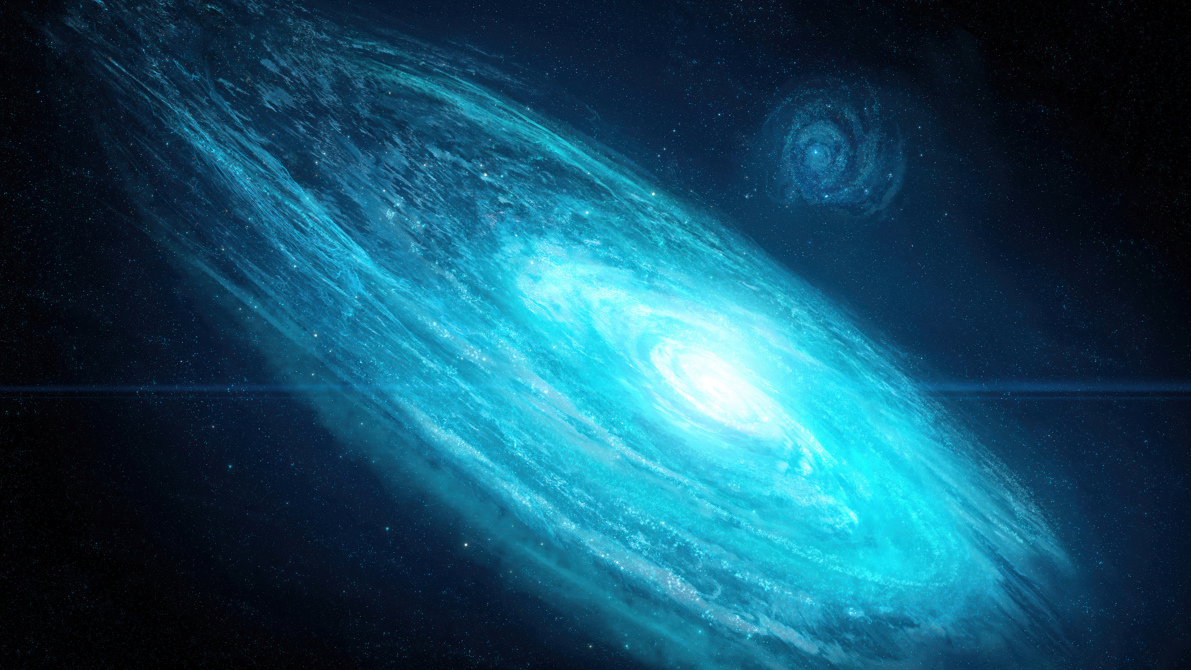 Blue Spiral Galaxy